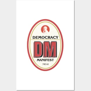 Democracy Manifest RESCHS DA Beer Label Posters and Art